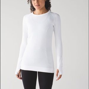 White Lululemon Restless Pullover